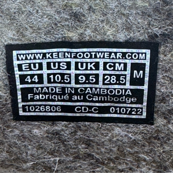 Keen Mosey Wool Chukka Boots Taupe Felt/Birch 1026806 Men’s Size 10.5 - Picture 8 of 9